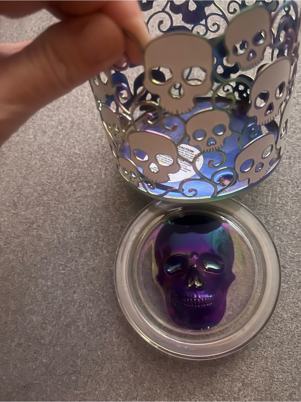 Bath and Body Works large candle holder and cover